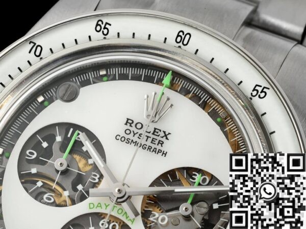 Artisans De Genève Rolex Custom Daytona White Dial Watch