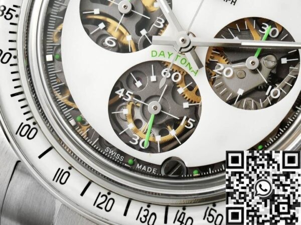 Artisans De Genève Rolex Custom Daytona White Dial Watch