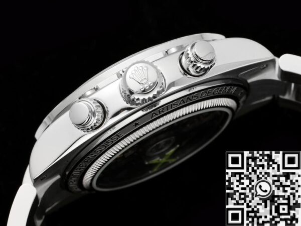 Artisans De Genève Rolex Custom Daytona White Dial Watch