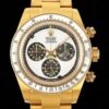 Artisans de Genève Daytona Rolex Gold Case White Dial Watch