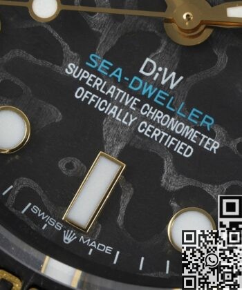 DIW Custom Sea-Dweller Rolex Carbon Fiber Case Gold Bezel