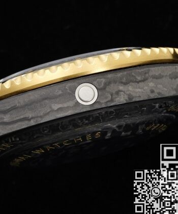 DIW Custom Sea-Dweller Rolex Carbon Fiber Case Gold Bezel