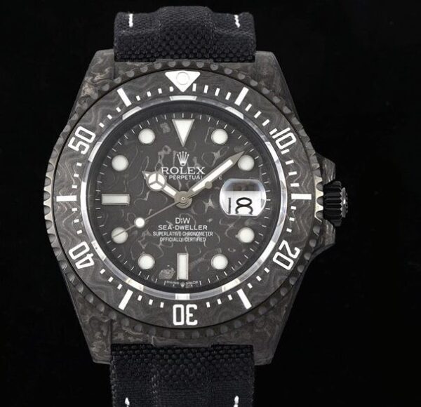 Custom Sea-Dweller DIW Rolex Carbon Fiber Case White Scale