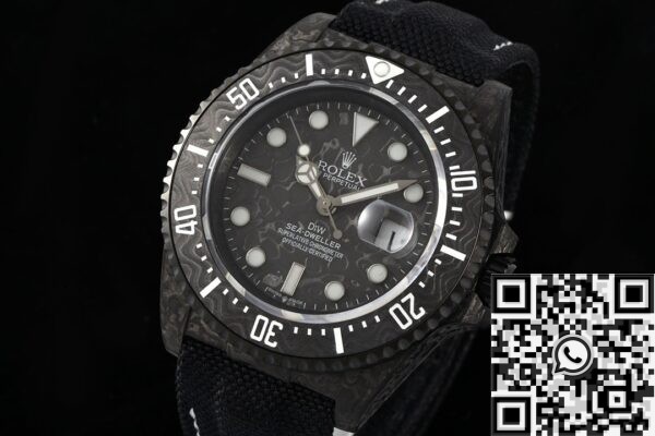 Custom Sea-Dweller DIW Rolex Carbon Fiber Case White Scale