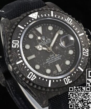 Custom Sea-Dweller DIW Rolex Carbon Fiber Case White Scale