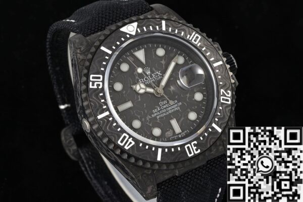 Custom Sea-Dweller DIW Rolex Carbon Fiber Case White Scale