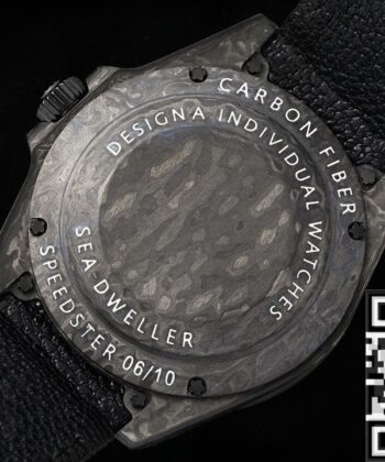 Custom Sea-Dweller DIW Rolex Carbon Fiber Case White Scale