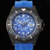 Sea Dweller Rolex Blue DIW Custom Carbon Fiber Case Watch