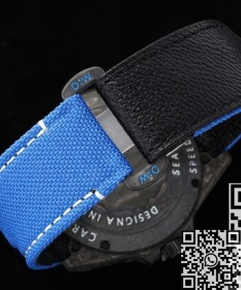 Sea Dweller Rolex Blue DIW Custom Carbon Fiber Case Watch