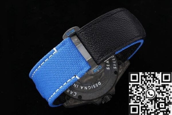 Sea Dweller Rolex Blue DIW Custom Carbon Fiber Case Watch