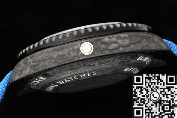 Sea Dweller Rolex Blue DIW Custom Carbon Fiber Case Watch