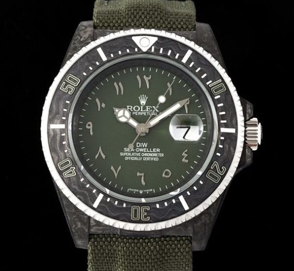 Rolex Sea Dweller​ DIW Custom Black Arabic Numeral Scale Watch