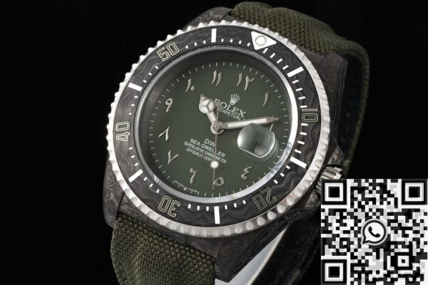 Rolex Sea Dweller​ DIW Custom Black Arabic Numeral Scale Watch