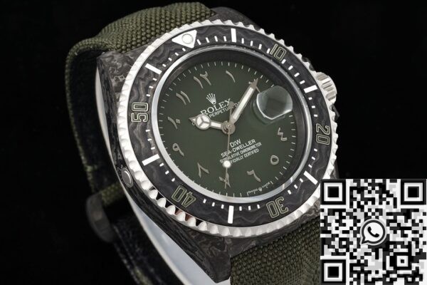 Rolex Sea Dweller​ DIW Custom Black Arabic Numeral Scale Watch