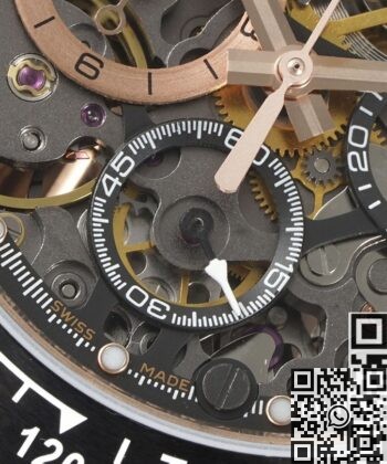 Custom Rolex Daytona Fake Artisans de Genève Rose Gold Black