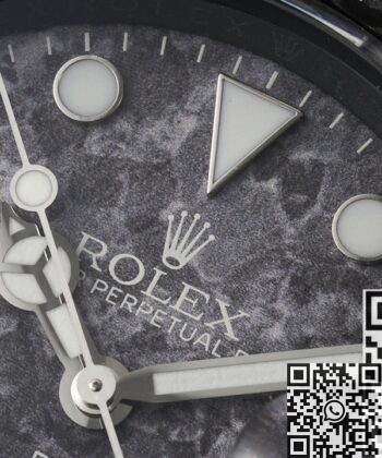 Sea Dweller Rolex Black​ DIW Custom Carbon Fiber Case Watch