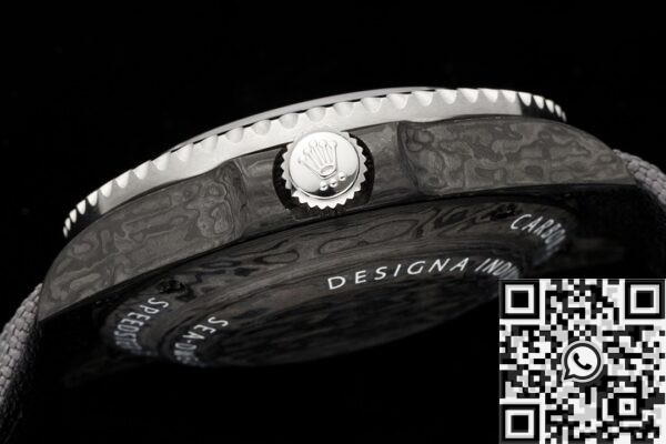Sea Dweller Rolex Black​ DIW Custom Carbon Fiber Case Watch