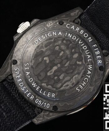Sea Dweller Rolex Black​ DIW Custom Carbon Fiber Case Watch