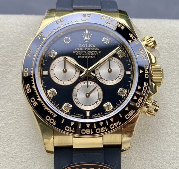 Rolex Daytona Gold Black Cosmograph M126518ln-0005 Diamond