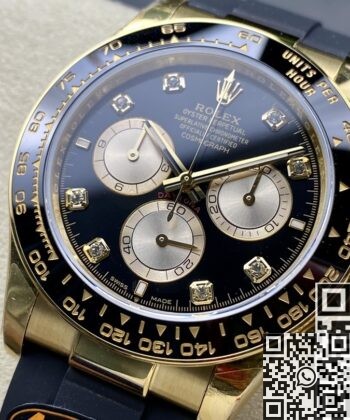 Rolex Daytona Gold Black Cosmograph M126518ln-0005 Diamond