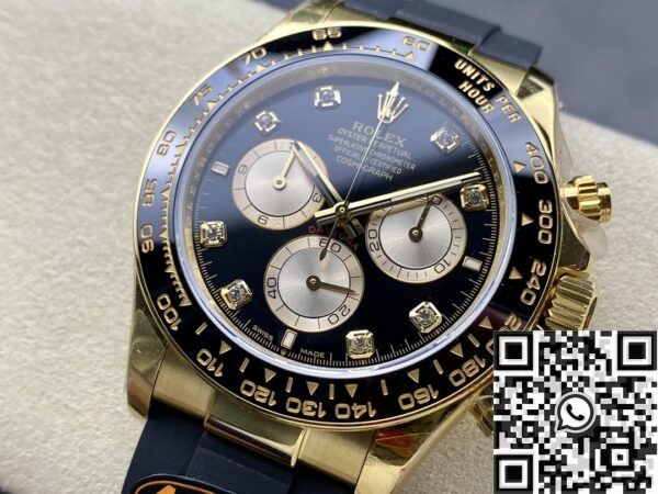 Rolex Daytona Gold Black Cosmograph M126518ln-0005 Diamond