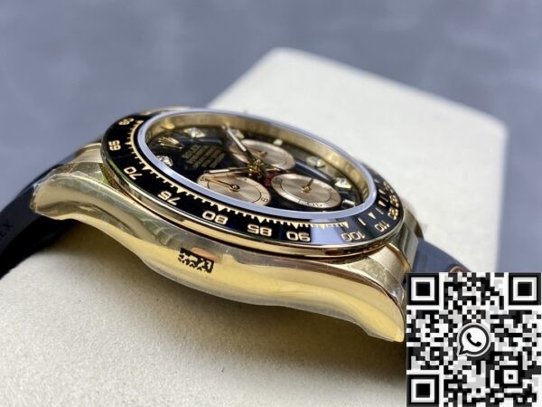 Rolex Daytona Gold Black Cosmograph M126518ln-0005 Diamond