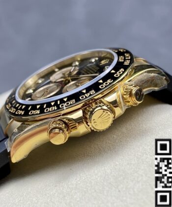 Rolex Daytona Gold Black Cosmograph M126518ln-0005 Diamond