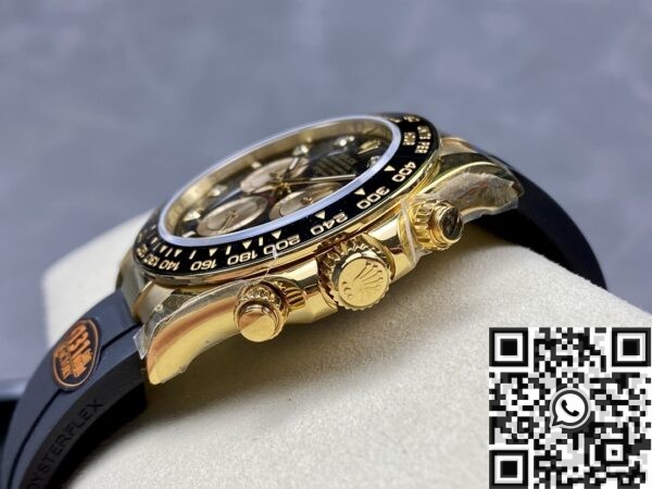 Rolex Daytona Gold Black Cosmograph M126518ln-0005 Diamond