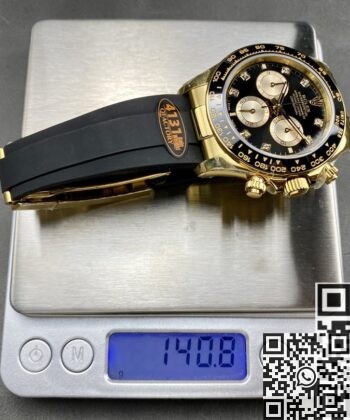 Rolex Daytona Gold Black Cosmograph M126518ln-0005 Diamond