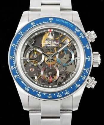 Rolex Daytona Silver​ Artisans de Genève Bai Gang Hollowed Out