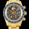 Blue Face Daytona Rolex Artisans de Genève Golden Hollowing