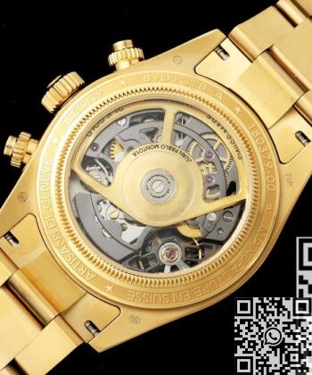 Blue Face Daytona Rolex Artisans de Genève Golden Hollowing