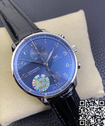 IWC Portugieser Watches IW371491 Blue Panda Plate AZ Factory
