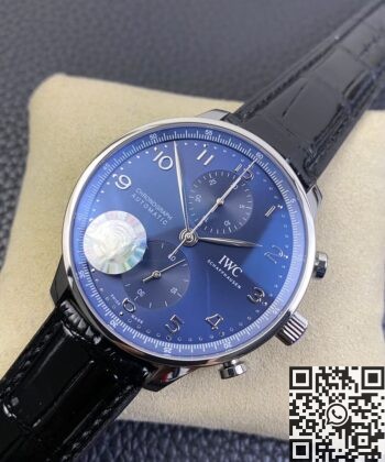 IWC Portugieser Watches IW371491 Blue Panda Plate AZ Factory