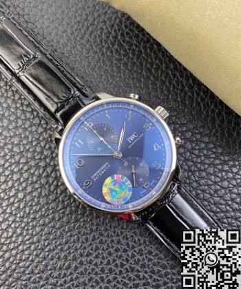 IWC Portugieser Watches IW371491 Blue Panda Plate AZ Factory