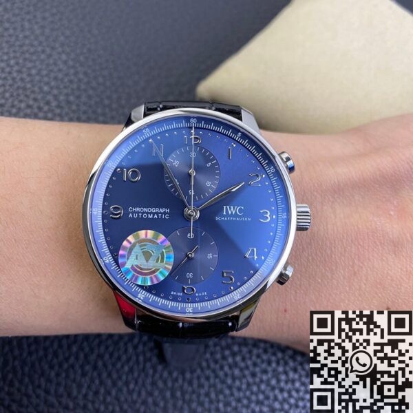 IWC Portugieser Watches IW371491 Blue Panda Plate AZ Factory