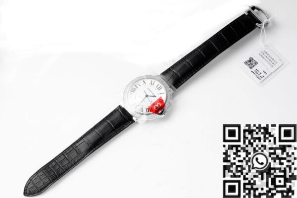 Cartier Ballon Bleu 42MM Diamond Silver Dial Watch AF Factory