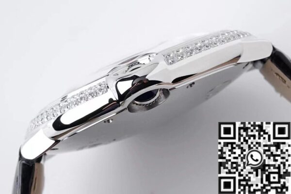Cartier Ballon Bleu 42MM Diamond Silver Dial Watch AF Factory