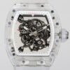 Custom Richard Mille RM055 CN Crystal White Dial Watch