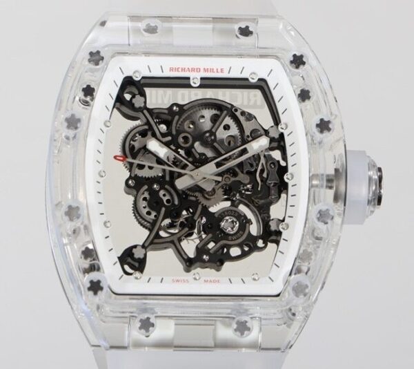 Custom Richard Mille RM055 CN Crystal White Dial Watch