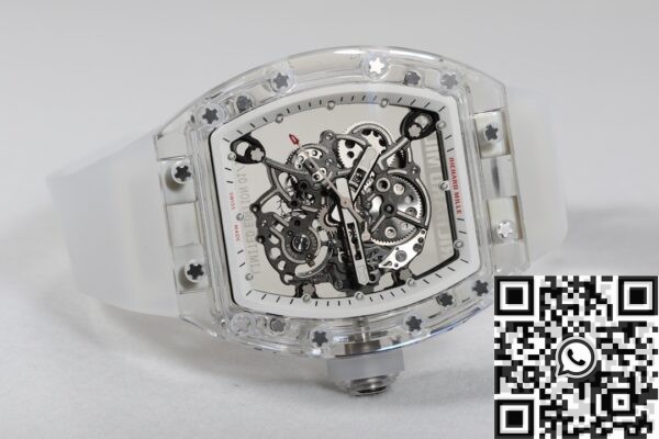 Custom Richard Mille RM055 CN Crystal White Dial Watch