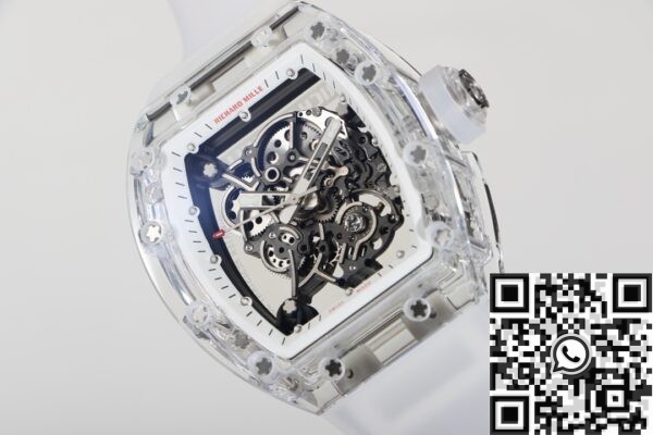 Custom Richard Mille RM055 CN Crystal White Dial Watch