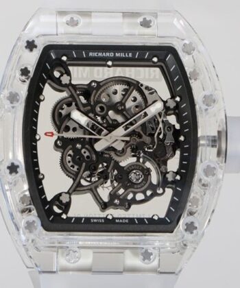 Crystal Richard Mille RM055 CN Custom Black Dial Watch
