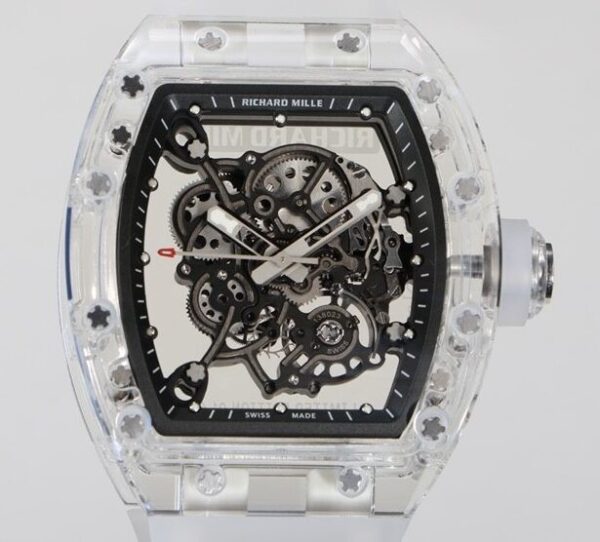 Crystal Richard Mille RM055 CN Custom Black Dial Watch