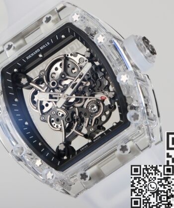 Crystal Richard Mille RM055 CN Custom Black Dial Watch