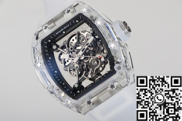 Crystal Richard Mille RM055 CN Custom Black Dial Watch