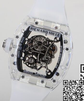 Crystal Richard Mille RM055 CN Custom Black Dial Watch
