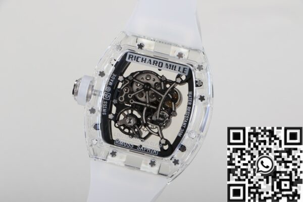Crystal Richard Mille RM055 CN Custom Black Dial Watch