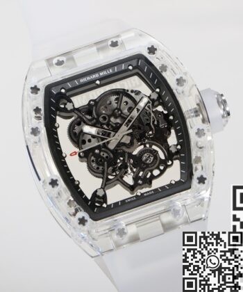 Crystal Richard Mille RM055 CN Custom Black Dial Watch