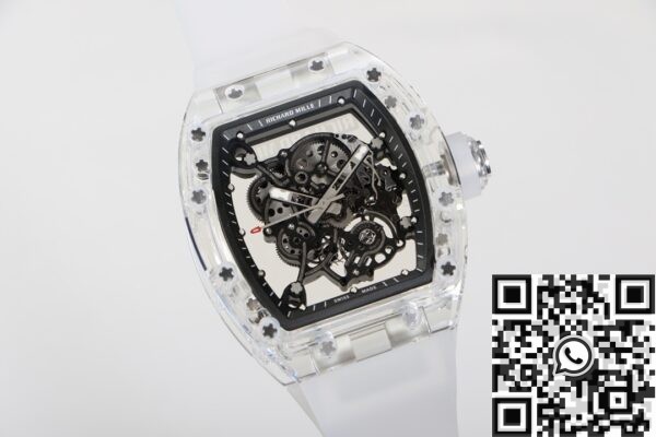 Crystal Richard Mille RM055 CN Custom Black Dial Watch